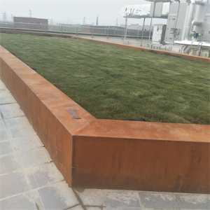 水满乡耐候钢花池围边