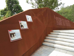 水满乡耐候钢挡土墙
